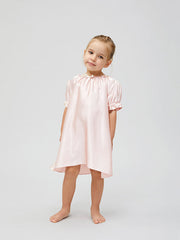 Chemise de nuit princesse en soie à manches courtes pour bébés filles