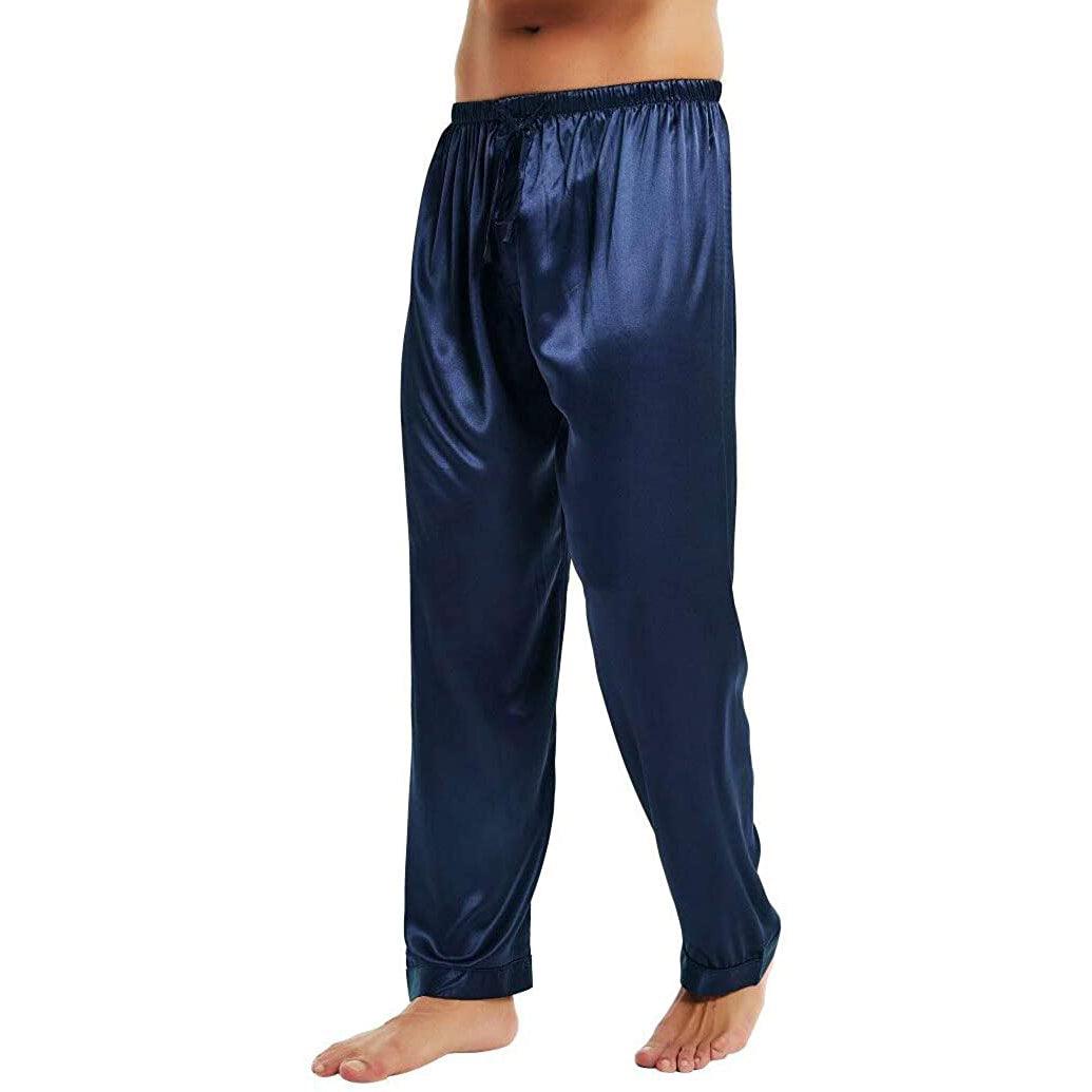 Mens Silk Pajamas Pants Sleep Bottoms 100% Silk Pyjamas Pants Long Sil –  DIANASILK