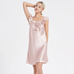 Mulberry Silk Nightdress SexyCute Silk sleeveless silk nightgown - DIANASILK