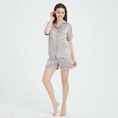 Silk Pajamas Shorts Set for Women silk pajamas nightwear - DIANASILK