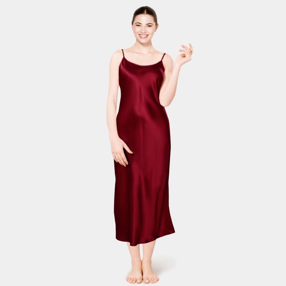 Women's 100% Pure Mulberry 22 Momme Sleepwear Silk Nightgown
